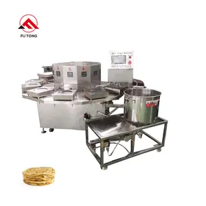 Mesin Pembuat Crepe Komersial Otomatis, Mesin Pembuat Makanan Stainless Steel Elektrik Mille Mesin Pembuat Kue Crepe