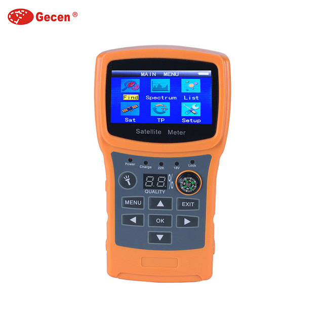 FTA HD TV Signal Meter DVB-S2 Full Spectrum Digital Satellite Finder