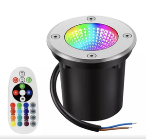 10W extérieur coloré RGB LED enterré lumière souterraine IP67 encastré rez-de-chaussée lampe de jardin pont <span class=keywords><strong>terrasse</strong></span> creusée veilleuse - Product Image 2