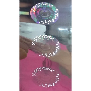 Custom Design Wash Aluminum Effect <strong>Security</strong> Laser Hologram Foil Sticker With Custom Design - Product Image 1