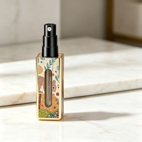 Flacon de parfum de poche haut de gamme, mini contenant vide unique pour parfum, vaporisateur à fine brume 5 ml, flacon de parfum en verre