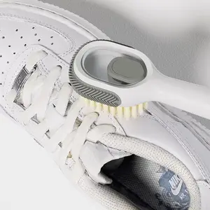 DS2997 Multifunctional Laundry Brush Soft Bristle Shoes Cleaning Scrubber Shoe Scrub Brush With Soap Dispenser Suede Shoe Brush