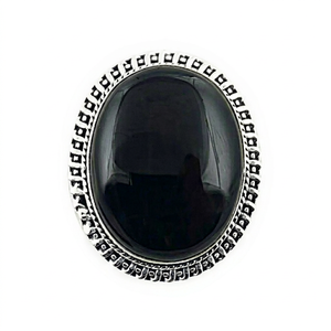 HOT!!! 925artpalace Luxury Black Onyx Gemstone <b>Silver</b> Solid Graceful Brooch - Product Image 1