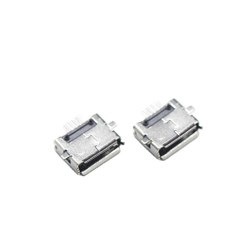 Conector Micro USB hembra de 5,5mm de posición, 5 pines, SMT tipo B, Conector de carga para teléfono móvil