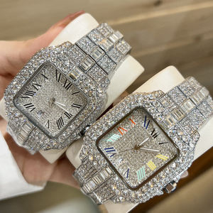 Reloj de lujo con movimiento de diamantes de 42mm para hombre, reloj mecánico de diamantes de acero inoxidable, circón de moissanita personalizado - Product Image 6