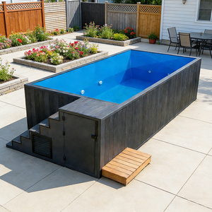 Piscina Familiar Prefabricada de Acero de Diseño Moderno de 20 pies, Contenedor Pequeño para Vacaciones al Aire Libre, Hoteles y Fiestas - Product Image 3