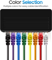 Kabel Patch Ethernet LAN UTP Cat6 Outdoor KECHENG BP-802, Kabel Jaringan Tembaga RJ45, Selubung PVC, 4P Twisted Pair