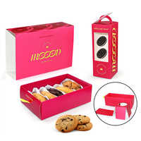 Boîte à biscuits en carton avec LOGO personnalisé et fenêtre en PVC Boîte d'emballage en papier à tiroir pour dessert beignet de boulangerie