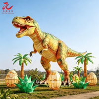 Ensemble de lanternes géantes en forme de dinosaure, lanternes chinoises LED imperméables, décoration pour Halloween, Noël, parcs d'attractions, parcs à thème, événements