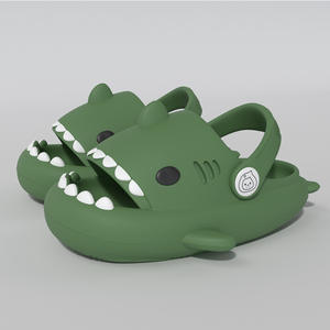 Zapatillas de tiburón bonitas de verano para niños superventas con múltiples colores y <span class=keywords><strong>sandalias</strong></span> antideslizantes de dibujos animados de suela gruesa - Product Image 5