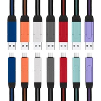 Kit de Cable de Carga y Datos USB-C Multifunción 6 en 1, Adaptador de Carga Rápida de 60 W, Kit de Cable de Carga para iPhone