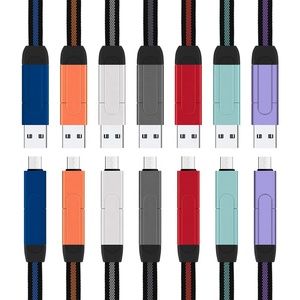 ชุดสายชาร์จและถ่ายโอนข้อมูล USB-C มัลติพอร์ต มัลติฟังก์ชั่น 6 in 1 กำลังไฟ 60 วัตต์ ชุดสายชาร์จเร็วสำหรับโทรศัพท์มือถือ สำหรับ <span class=keywords><strong>iPhone</strong></span> - Product Image 1
