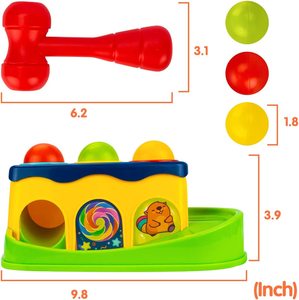 ค้อนทุบม้านั่งสำหรับเด็กของเล่นเด็กมีสีสันสำหรับ<span class=keywords><strong>พัฒนาการ</strong></span>เด็กเล็ก - Product Image 2