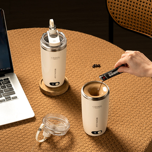 電動セルフミキシングシェイカーボトル 500ml USB充電式プロテインミキシングカップ スマホホルダー付き BPAフリー ジム用シェイカー - Product Image 2