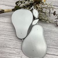 Pochoir de découpe et d'embossage en métal motif Poire pour scrapbooking, fabrication de cartes et décoration d'albums DIY