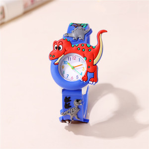 Lindo dinosaurio patrón <span class=keywords><strong>serie</strong></span> reloj para niños Color plástico cinta reloj - Product Image 2