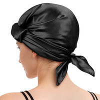 Bonnet de protection personnalisé avec logo, filet à cheveux et foulard, sans chaleur, multifonctionnel 2-en-1, AAB1