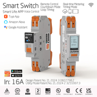 Disjoncteur intelligent CXJ29-32 32A 2P Mini WiFi avec compteur d'énergie en plastique, surveillance kWh, relais temporisé, capacité de coupure 6kA, montage sur rail DIN