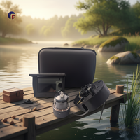 Caméra de pêche rotative à 360 degrés IP68 avec enrouleur de câble de 30 mètres, écran de 5,0 pouces et capacités de détection de température/profondeur