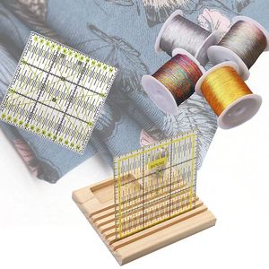 Người giữ bằng gỗ may tổ chức spool bobbin lưu trữ đa chức năng công cụ thủ công dễ dàng chủ đề giá xách tay khái niệm KEEPER - Product Image 5