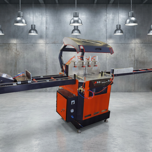 Sierra de corte de rodamientos de motor de cabezal único Eworld Any-Angle de 2.2KW para perfiles de aluminio, maquinaria de alta potencia de 380V para fabricación de ventanas y puertas - Product Image 1