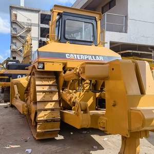 Bulldozer sur chenilles CAT D8R d'occasion, faible nombre d'heures de fonctionnement, 37,8 tonnes, lame en U de 10 mètres cubes, performances mécaniques stables, sans fuite d'huile - Product Image 6