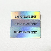 Étiquettes en cuir PU de haute qualité, écologiques, à coupe droite, en jacron/patch/badge/étiquette, pour vêtements, jeans, vente en gros