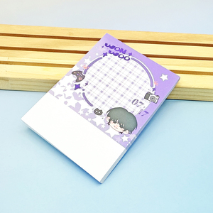 80 feuilles par paquet de Now Go Series Fresh Literary Illustration Handbooks <span class=keywords><strong>Collage</strong></span> Notepaper in Kraft Paper Carton Bloc-notes - Product Image 5