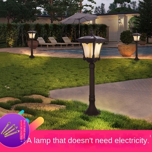 Lampe solaire de colonne 22cm x 50cm LED Bronze pour extérieur, jardin, IP65 résistant à l'eau, 5000K, détecteur de mouvement, aluminium, verre - Product Image 4