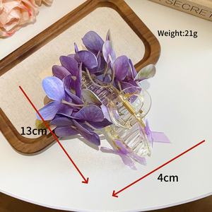 Pince à cheveux romantique en tissu français avec motif requin mignon, accessoire élégant pour femme - Product Image 5