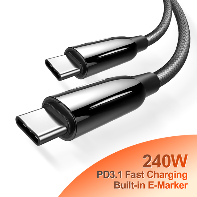 LDNIO LC921-240W PD 240W Type-C Fast Charging Mobile Hard Drive USB C Cable