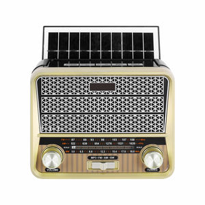 Radio vintage solaire multibandes FM AM SW avec haut-parleur intégré, lecteur USB TF pour la maison et l'extérieur - Product Image 5