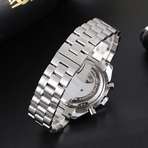 2025 montres de luxe en acier inoxydable pour hommes Top marque concepteur chronographe montre à Quartz étanche argent horloge - Product Image 4