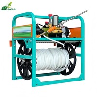 Pulvérisateur électrique haute pression pour tricycle, à suspension latérale, avec tube hélicoïdal automatique, pour serre, et télécommande