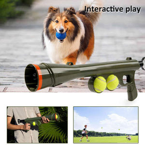 Lanciatore automatico di plastica per cani con pistola da Tennis per animali domestici attrezzature per allenamento all'aperto per agilità giocattolo per gatti e cani - Product Image 5