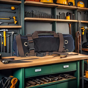 Sac à outils portable grande capacité en tissu Oxford, multifonctionnel, à fermeture éclair, pour rangement et réparation d'outils de quincaillerie - Product Image 4