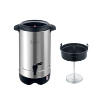 Grande cafetière électrique, capacité de 30 à 45 tasses, cafetière commerciale pour restaurant et café