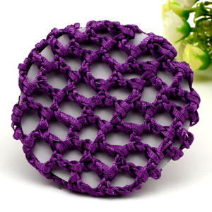 Cubierta de <span class=keywords><strong>moño</strong></span> de <span class=keywords><strong>malla</strong></span> para mujer, Red de pelo de redecilla de ganchillo y anillo mágico para el pelo, fabricante de estilizador, <span class=keywords><strong>moño</strong></span> de Donut de pelo caliente para patinaje de baile de Ballet - Product Image 6