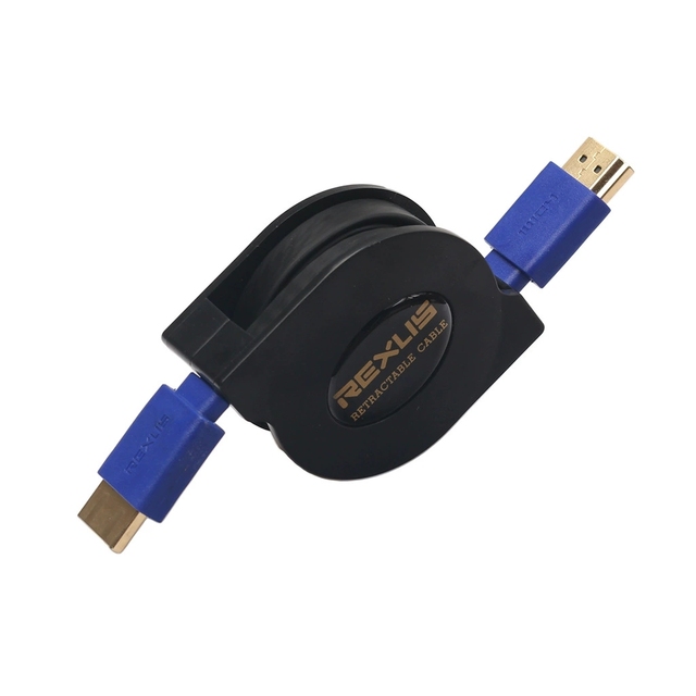 Hot-Selling Retractable HDMI Cable 1.4 Version, 1.8M Gold-Plated Connectors Full-Copper Core for TV & Set-Top Boxes