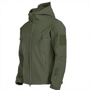 Chaqueta con Capucha Negra para Hombre, Impermeable, Acolchado Grueso de Poliéster, Estilo Ropa de Trabajo, Cierre de Cremallera, Corte Regular, Ropa de Invierno - Product Image 5
