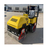 Petit rouleau de compactage de sol de 300 kg, moteur diesel 9 ch, rouleau de route