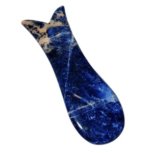 Outil de Massage pour le <span class=keywords><strong>dos</strong></span>, pierre de Sodalite, en forme de poisson, <span class=keywords><strong>Gua</strong></span> <span class=keywords><strong>Sha</strong></span>, scrapbooking, Massage du corps, nouveauté 2020 - Product Image 1