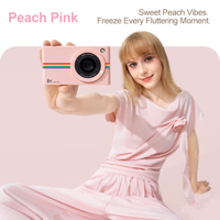 Appareil photo compact ultra-fin, 5 niveaux de beauté, affinement du visage et allongement des jambes, 60 filtres, autofocus, mini caméra portable 8K pour fille