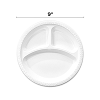 Assiettes ovales biodégradables en bagasse de canne à sucre, jetables et écologiques pour le camping et les événements