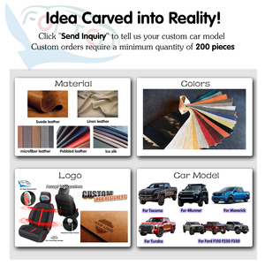 Fundas de Asiento de Cuero de Lujo para Ford Maverick XL XLT Lariat 2022+, Ideales para Tiendas de Personalización de Autos y Minoristas de Autopartes - Product Image 5