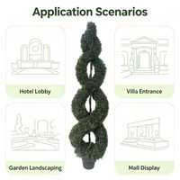Künstlicher Rosmarin Achtform-Topiary-Baum 1,80m Künstliche Grünpflanze im Topf für Zuhause, Hochzeitsbogen, Wanddekoration, Tischdekoration, Gartendekoration
