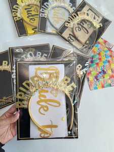 Set Fascia e Cerchietto da Sposa con Glitter Oro, Decorazioni per <span class=keywords><strong>Addio</strong></span> <span class=keywords><strong>al</strong></span> <span class=keywords><strong>Nubilato</strong></span>, <span class=keywords><strong>Accessori</strong></span> per Feste di <span class=keywords><strong>Addio</strong></span> <span class=keywords><strong>al</strong></span> <span class=keywords><strong>Nubilato</strong></span> - Product Image 6