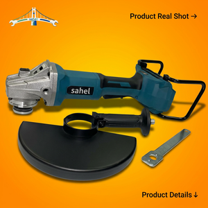 <span class=keywords><strong>Amoladora</strong></span> Angular Profesional de 42V sin Escobillas con Doble Batería, Herramienta Eléctrica Inalámbrica de 180mm (Compatible con Batería <span class=keywords><strong>Makita</strong></span>) - Product Image 1