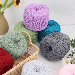 Filato di Cotone Multistrato di Peso Medio, Morbido per Lavorazione a Maglia e Uncinetto, per Sciarpe, Coperte, Amigurumi, Borse, Decorazioni per la <span class=keywords><strong>Casa</strong></span>, Filato a Strappo Centrale (Cake Yarn) - Product Image 2