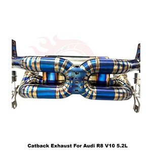 ระบบท่อไอเสียแบบ Catback วัสดุไทเทเนียม Vortex Sport Sound Tuning สำหรับ Audi R8 V10 5.2L ปี 2024-2025 พร้อมวาล์วสุญญากาศ - Product Image 5